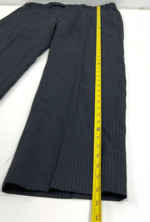 Calvin Klein Black Pinstripe 100% Wool 2-Piece Suit Men's Size 41R