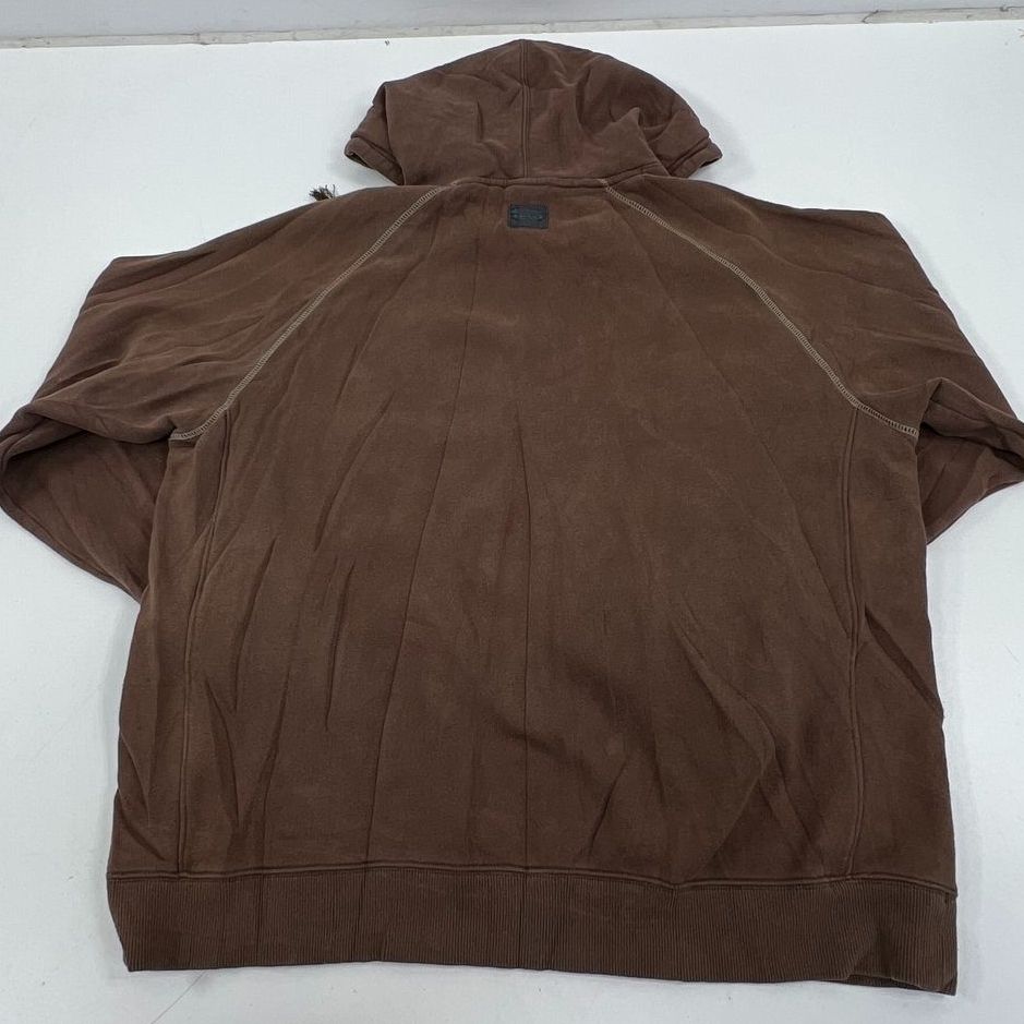 Columbia Mens Faded Brown Distressed Pullover Hoodie Sweatshirt XL Outdoor
