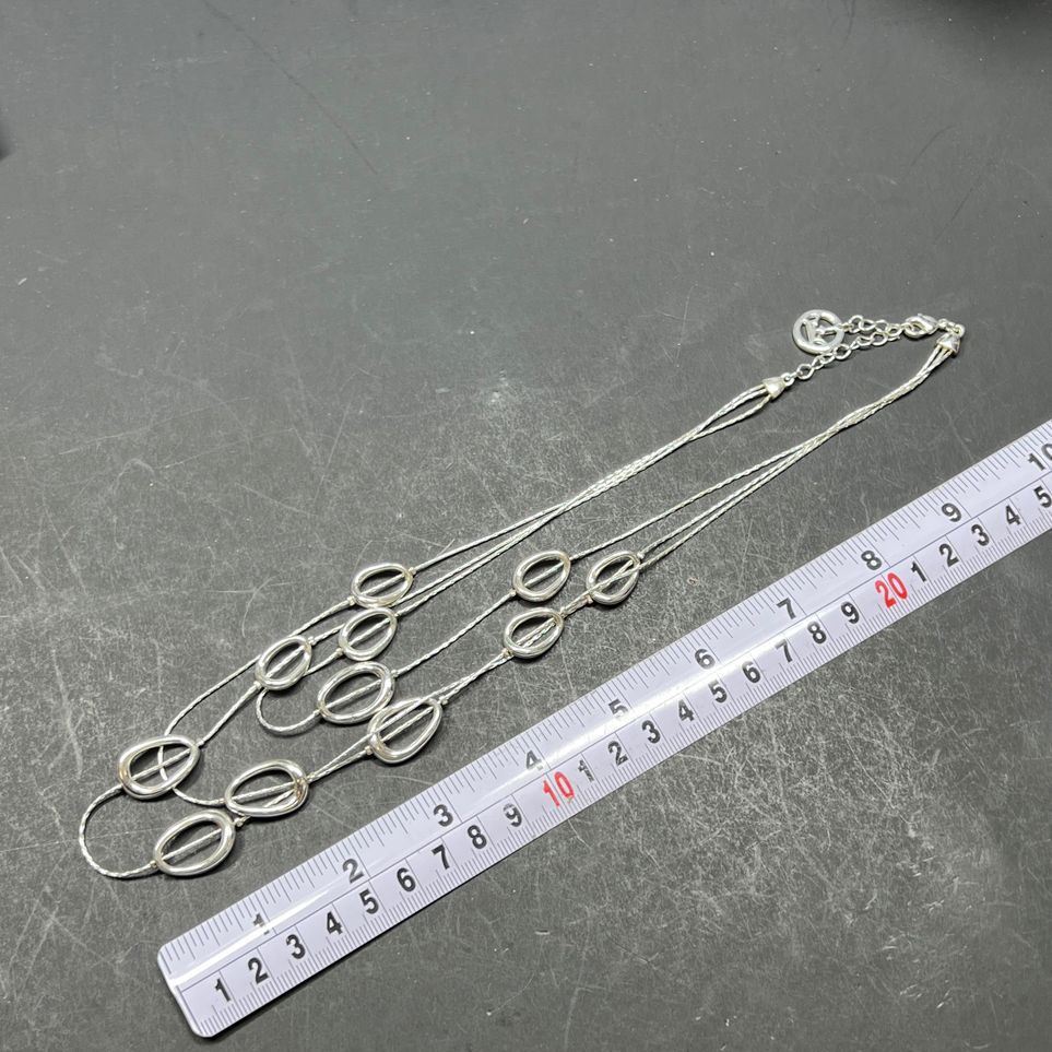 Trifari Silver Tone Multistrand Necklace