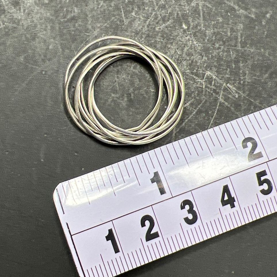 Sterling Silver Multiple Bands Ring Size 9