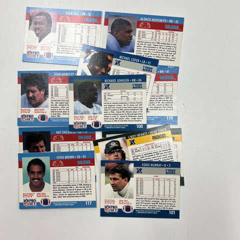 Vintage 1990 Pro Set NFL Football Cards Large Lot Mixed Players Collection