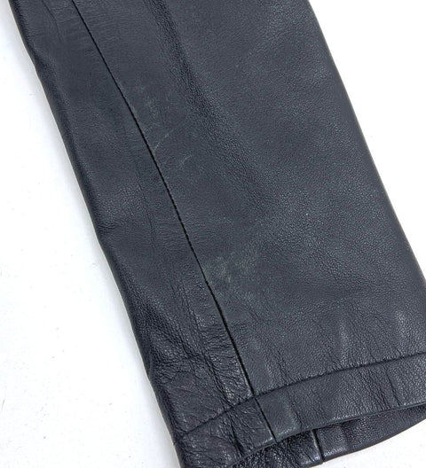 Whet Blu Black Genuine Leather Full Zip Moto Jacket Women's Size XXL