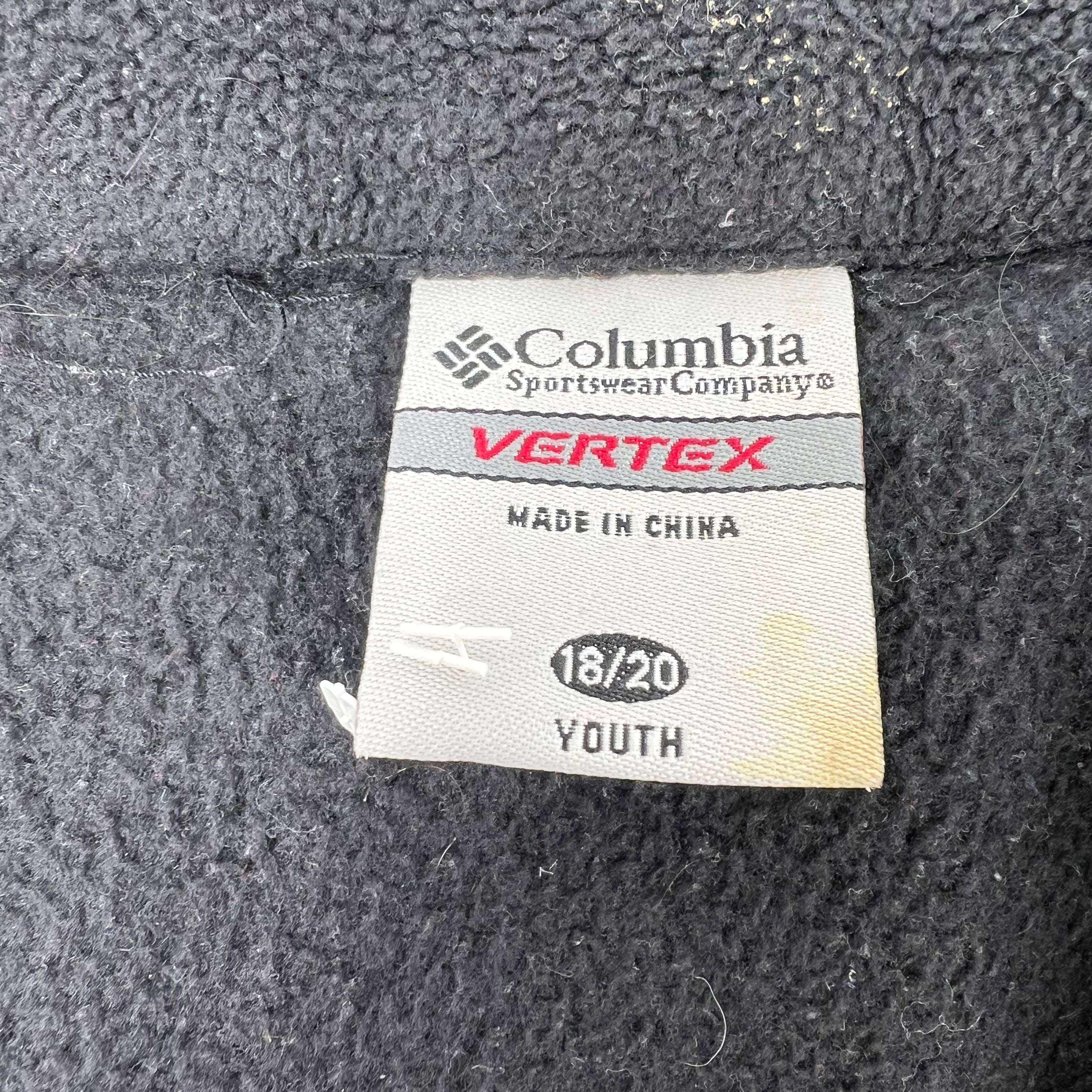 Columbia Vertex Gray Red Colorblock Fleece Lined Jacket Youth 18/20