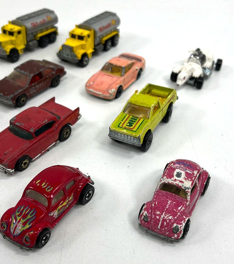 Vintage Hot Wheels 15 Car Lot Blackwall Era 1970s-80s Diecast Shell Truck Bus