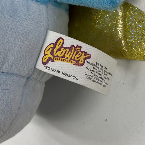 Glowies Fireflies Blue Plush Toy Light & Sound Lullaby Sleeping Companion Open