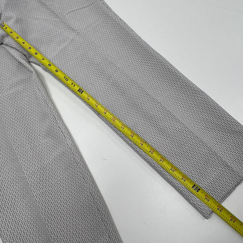 Adrianna Papell Gray Geometric Print Kate Fit Pants Trousers Women's 14 NWT