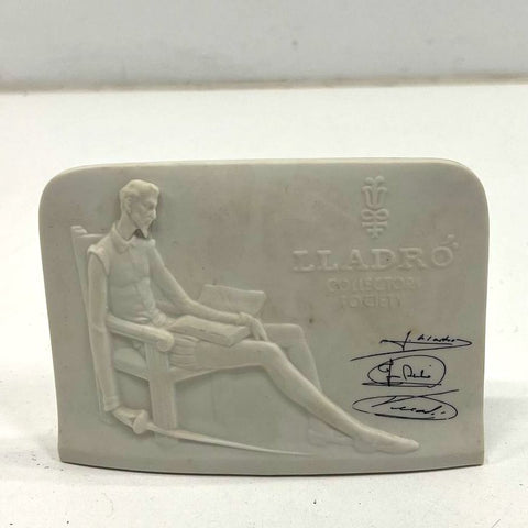 Lladro Collectors Society Don Quixote Bas Relief Porcelain Plaque Spain