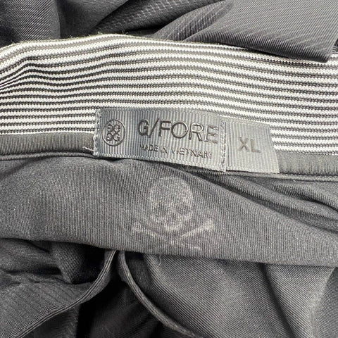 G/FORE Skull & Crossbones Tonal Print Performance Golf Polo Shirt Sz XL
