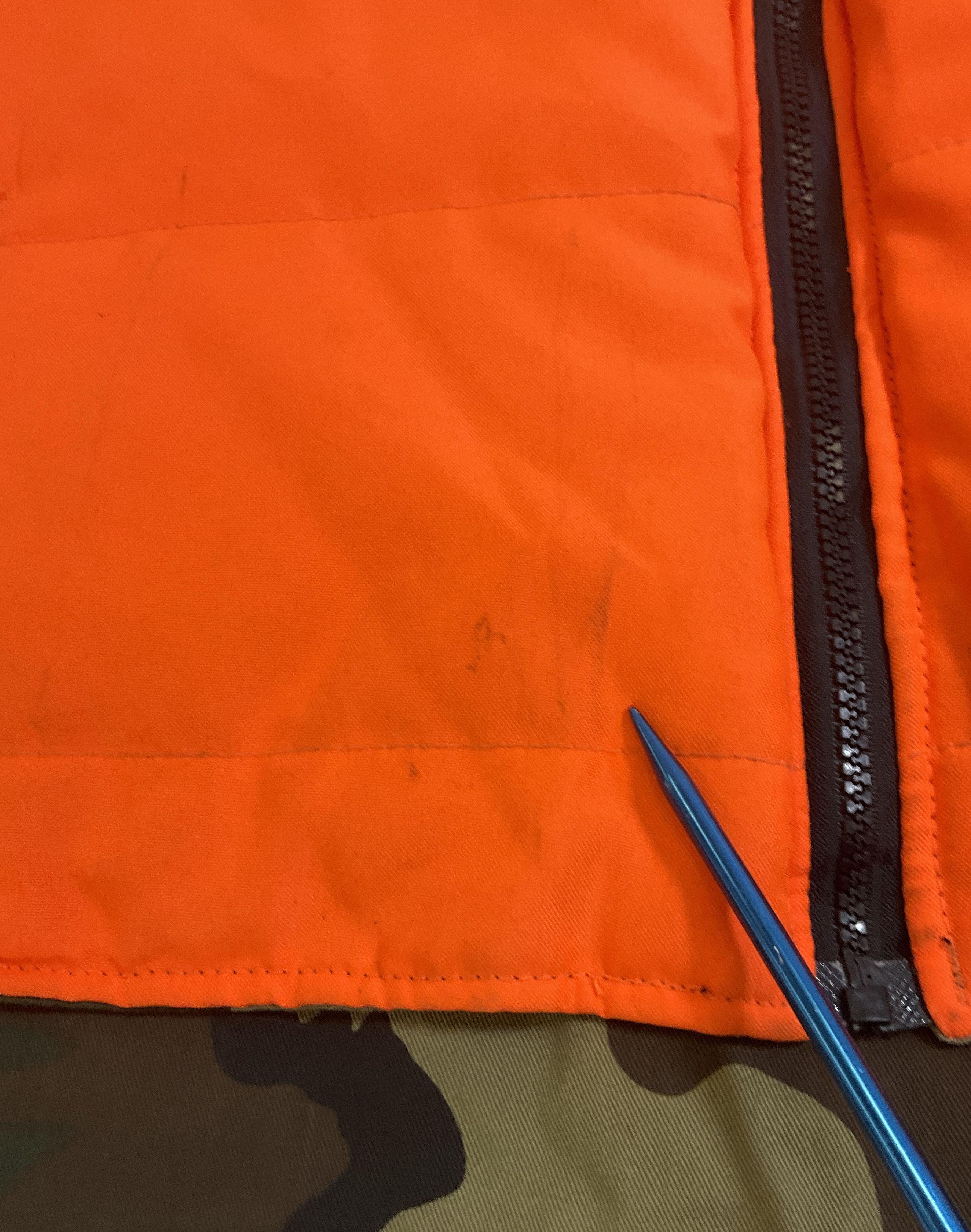 Northwest Territory Camo Orange Reversible Hunting Puffer Vest Men's L