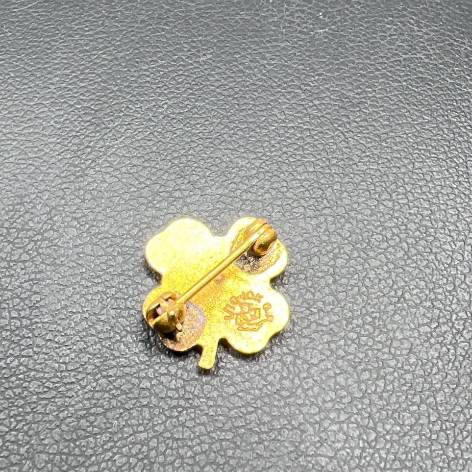 1/10 10K Gold Filled 4H Club Pin 1.13g