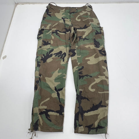 Vintage 80s USGI Woodland Camo Chemical Protective Cargo Pants Trousers Men's M
