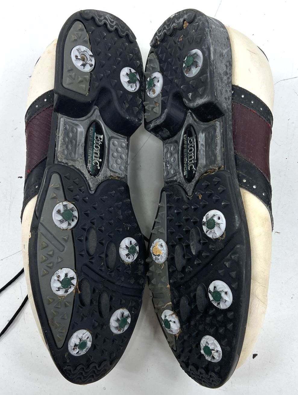 Etonic Lot of 2 Vintage Leather Saddle Golf Shoes Men's Size 10.5