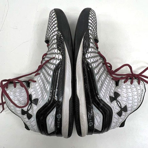 Under Armour Clutchfit Drive 2 Mid Basketball Shoes White Black Red Size 14