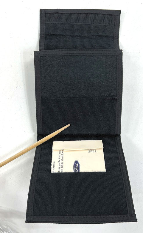 Lot of 2 Vintage Ford OEM CD Holder Case Car Audio Storage Wallet Accessory