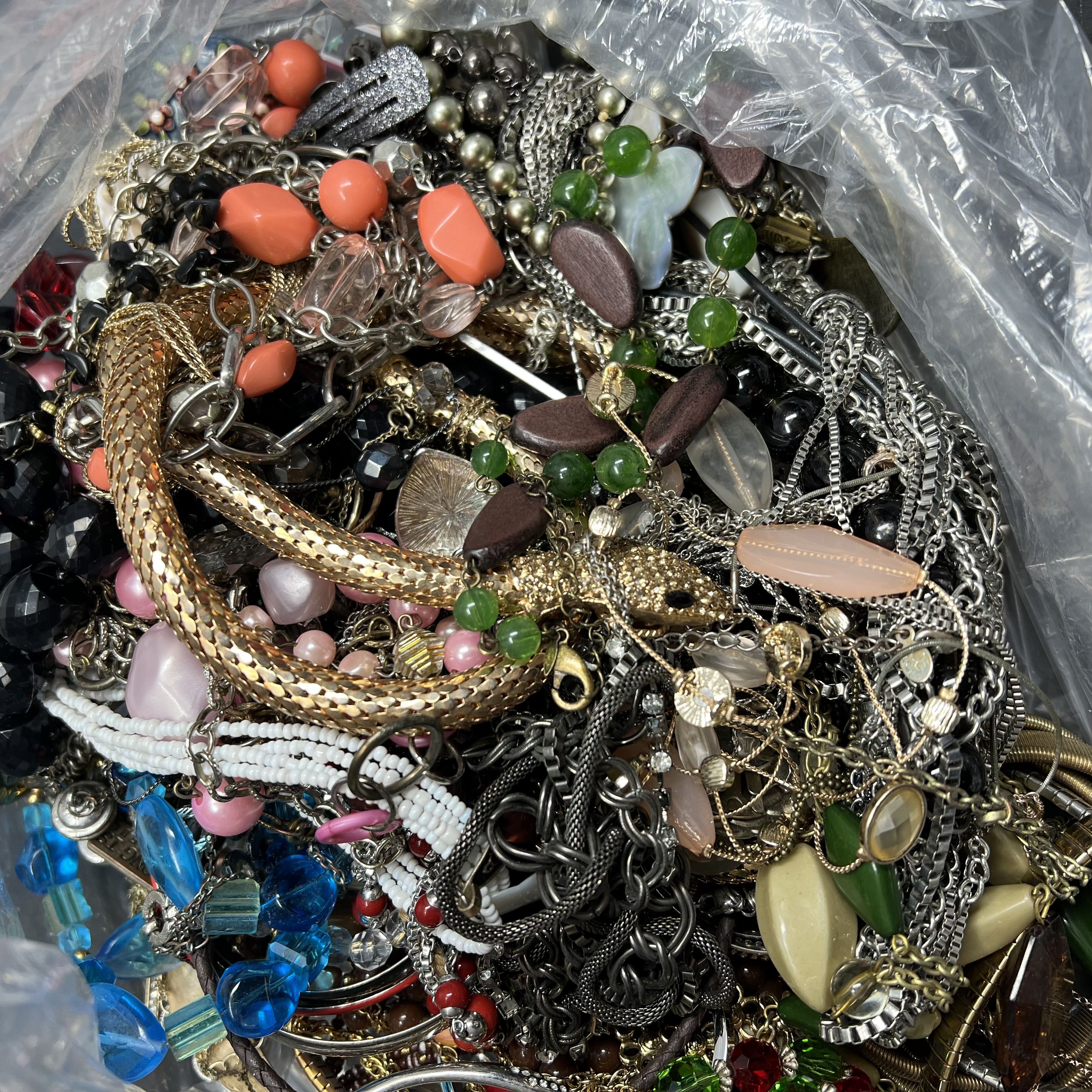 5LB Wearable Costume Jewelry Mixed Items Bag