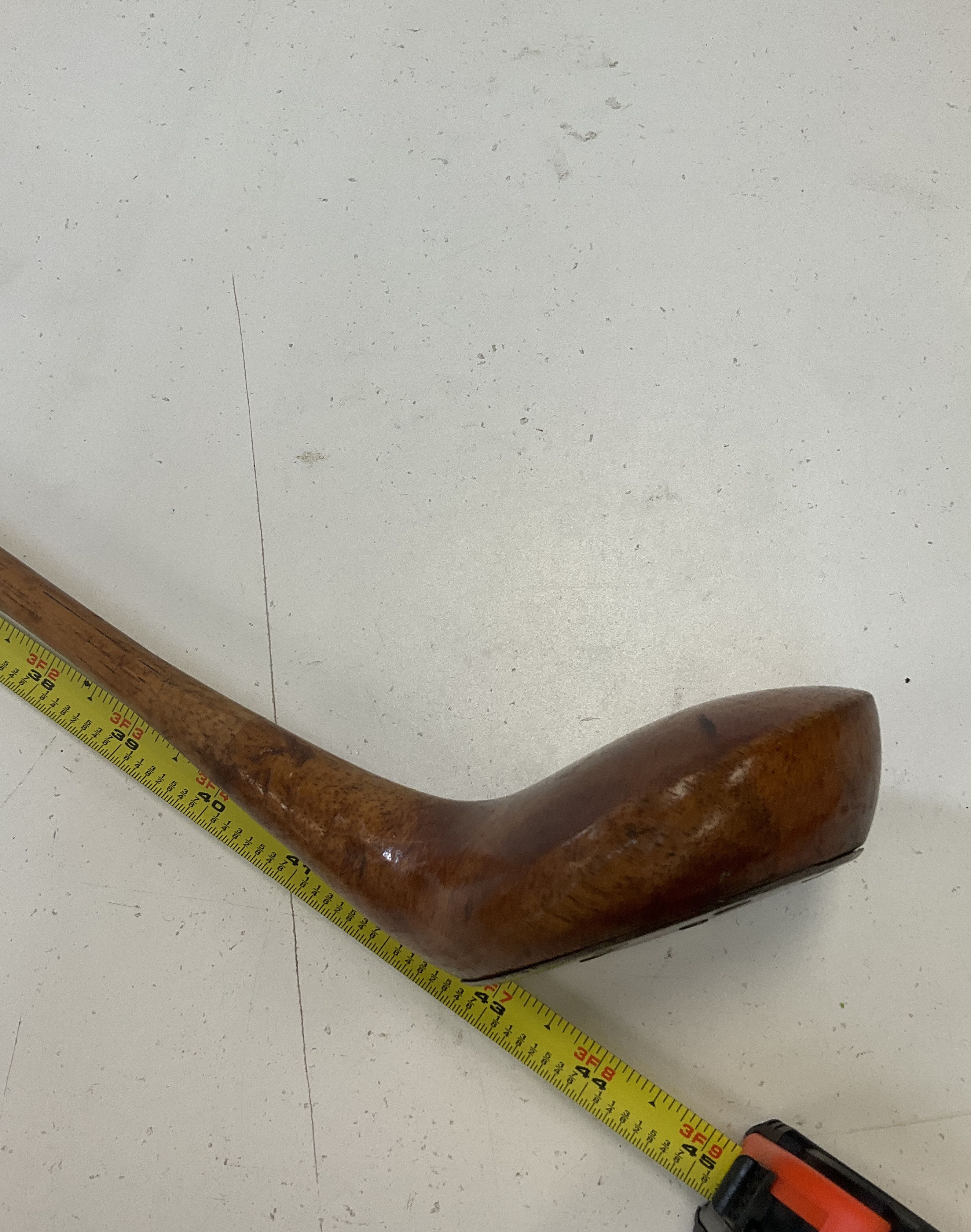 Vintage St. Andrews Special Wooden Golf Driver Leather Wrapped Handle 43" Length