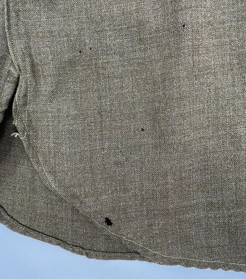Vintage 50s Military Issue Wool Field Shirt Button Up Olive Drab Sz M