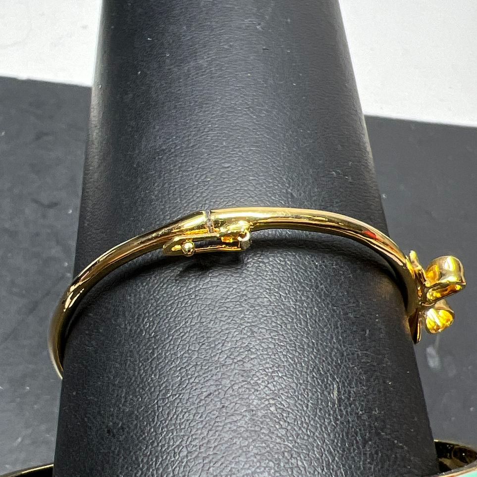 2 Kate Spade Gold & Turquoise tones Bow Bracelets 1 NWT