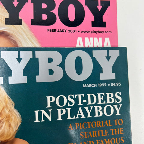 Vintage 90s Playboy Magazine Lot 5 Anna Nicole Smith Covers Tribute Issue