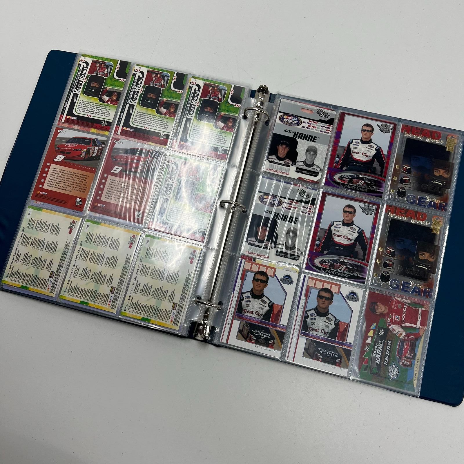 Kasey Kahne NASCAR Trading Card Lot Binder Press Pass 2004 Wheels Rookie Cards