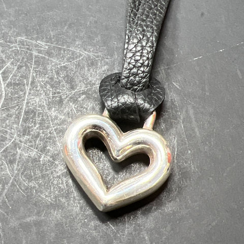 Brighton Black Leather Bag Tag