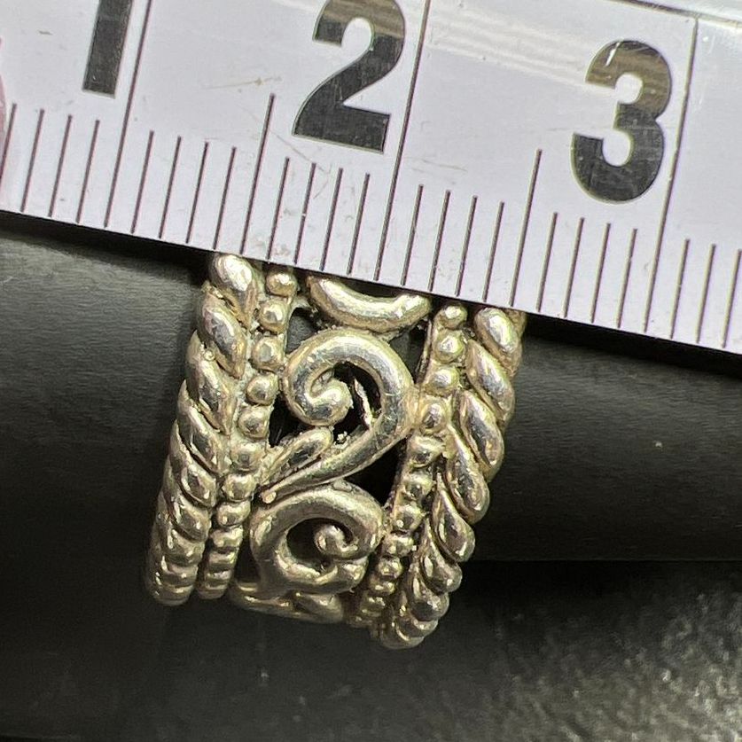 Brighton Sterling Silver Filigree Ring Size 9