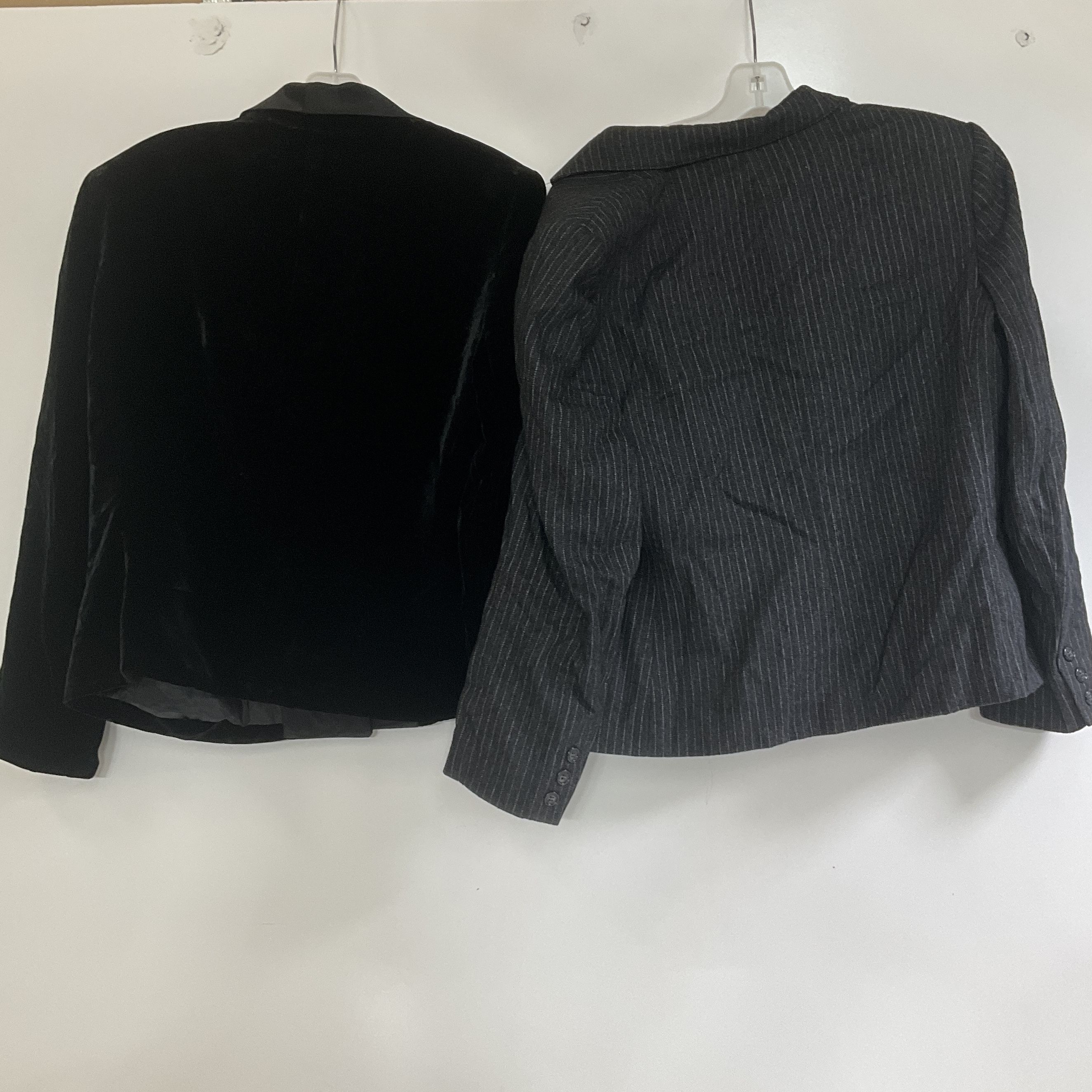 Vintage Lot 2 Women's Skirt Suits Kasper Koret Pinstripe Velvet 80s 90s 14P