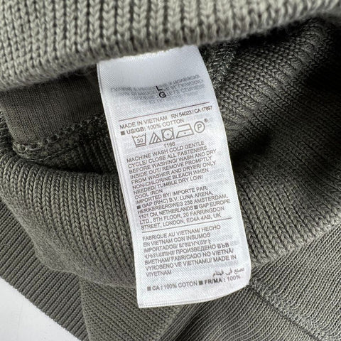 Banana Republic NWT Lione Olive Green Ribbed Cotton 1/4 Zip Sweater Men's L