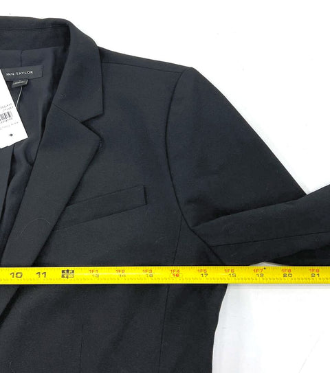 Ann Taylor Black Single Button Blazer Jacket Women's Size 6 NWT