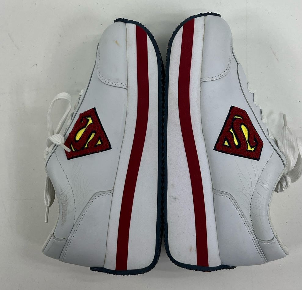 Vintage DC Comics White Super Girl Platform Lace Up Sneakers Shoes Girls 6.5