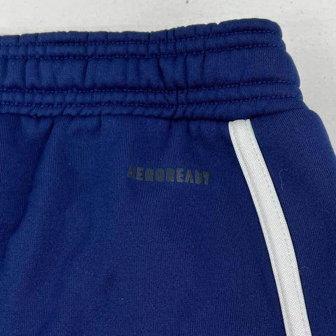 NWT Adidas W SLA K Pant Navy Blue Aeroready Ankle Zip Track Pants Women's L