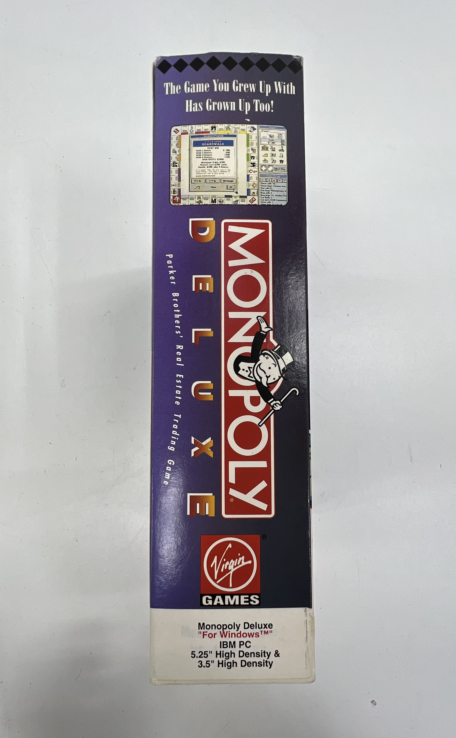 Vintage 1992 Monopoly Deluxe PC Big Box Game Windows 3.5 5.25 Floppy Disks
