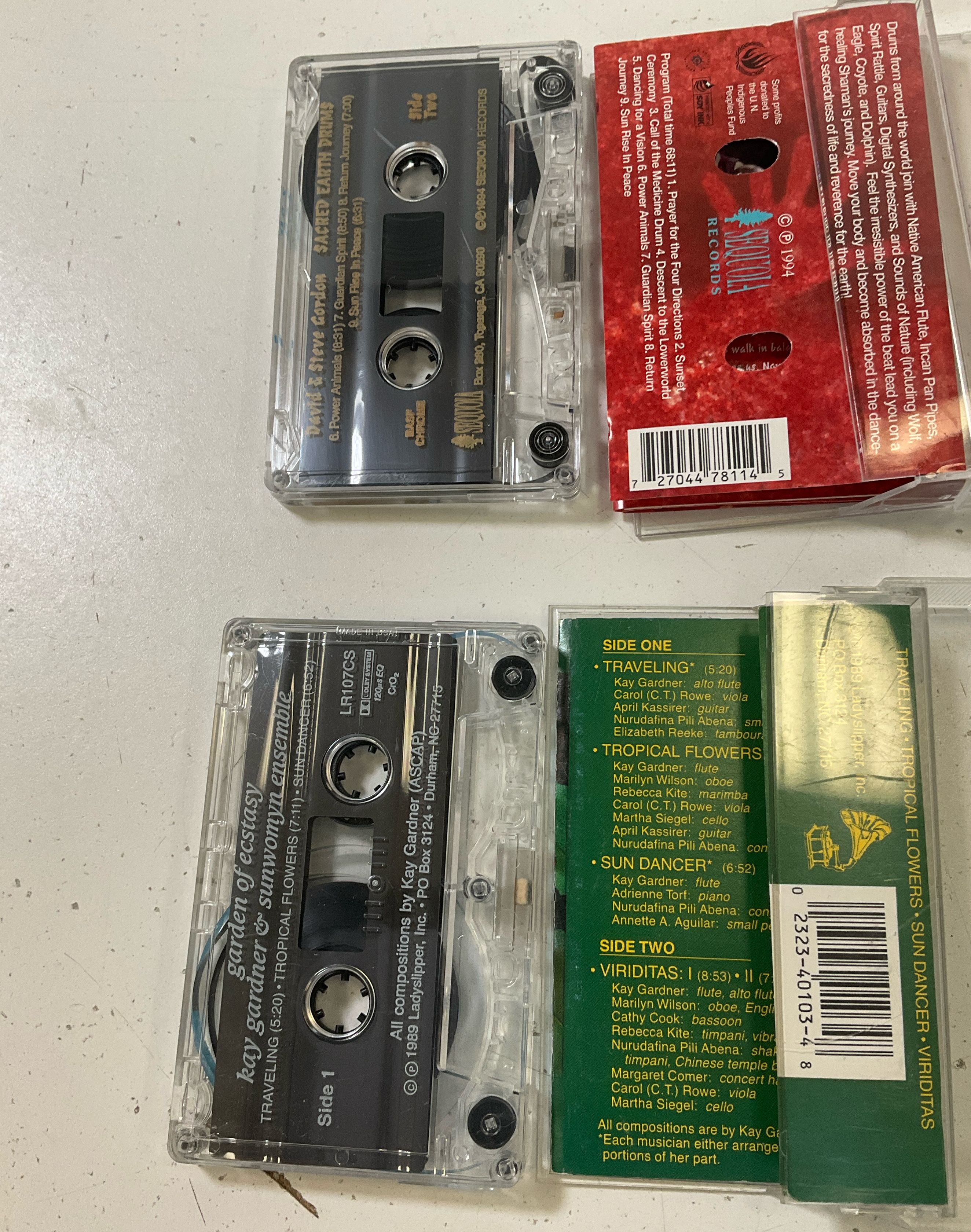 Folk Music Cassette Tape Lot 1980s 1990s Lot Of 8 Jamie Anderson Kay Gardner