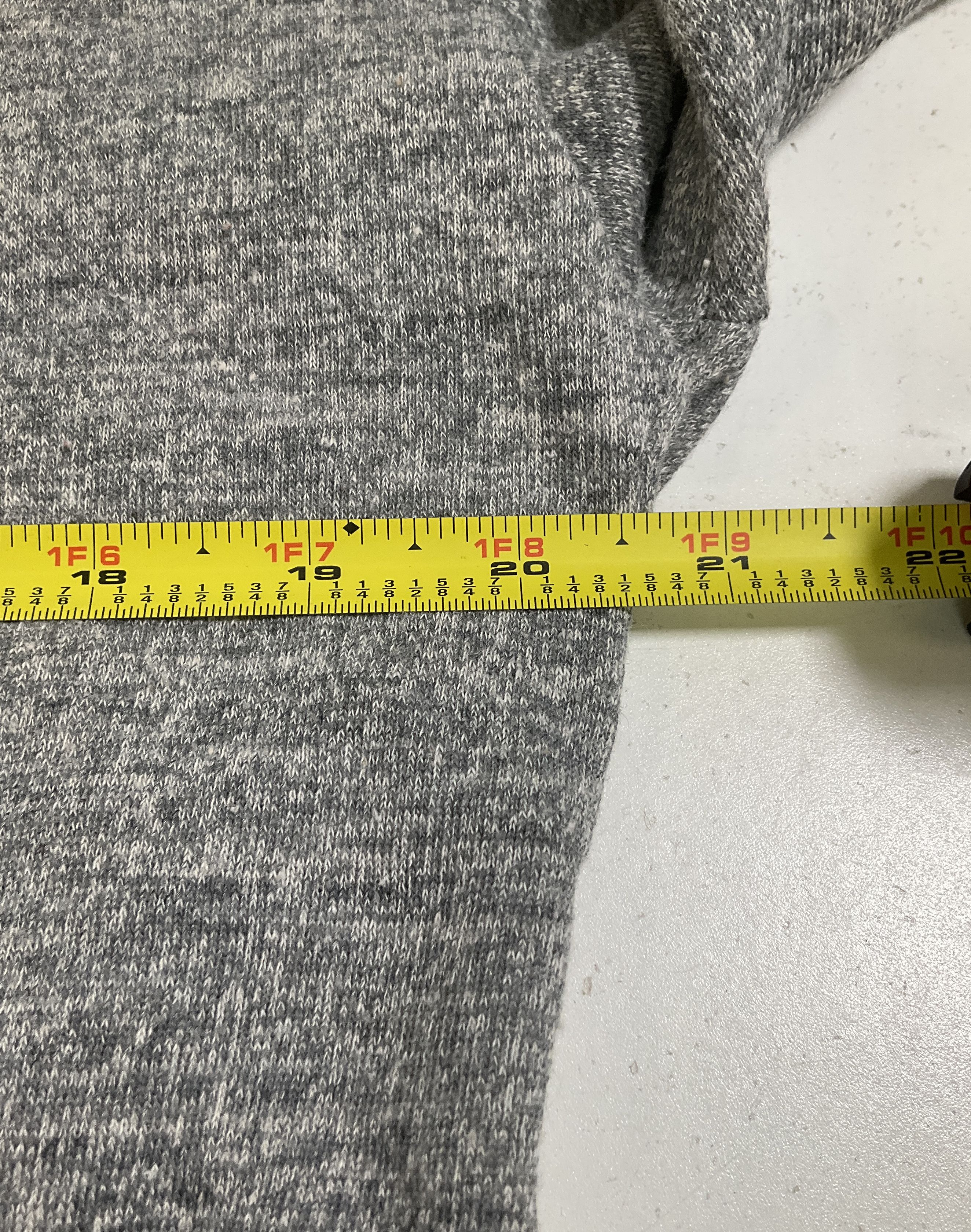 Vintage 80s Action Sportswear Gray Stripe Sleeve Full Zip Hoodie Men's Large