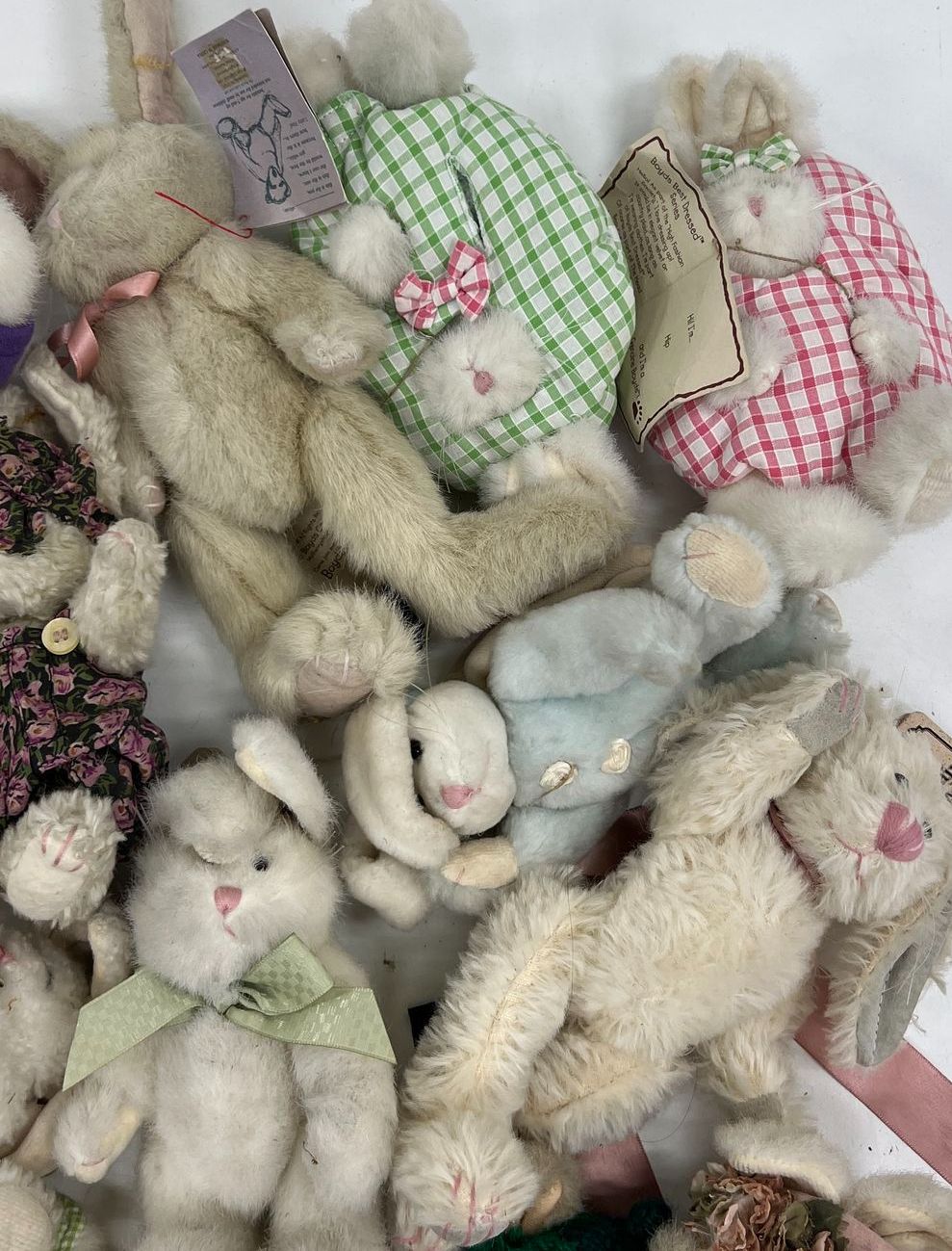 Vintage Boyds Bunnies Large Plush Toy Lot Collectible Stuffed Animals