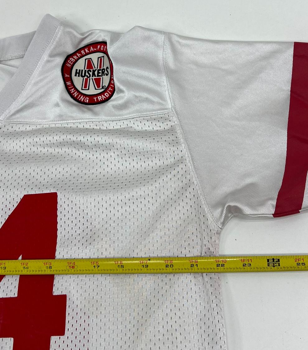 Adidas Nebraska Huskers White #24 Football Mesh Jersey Youth Size YL