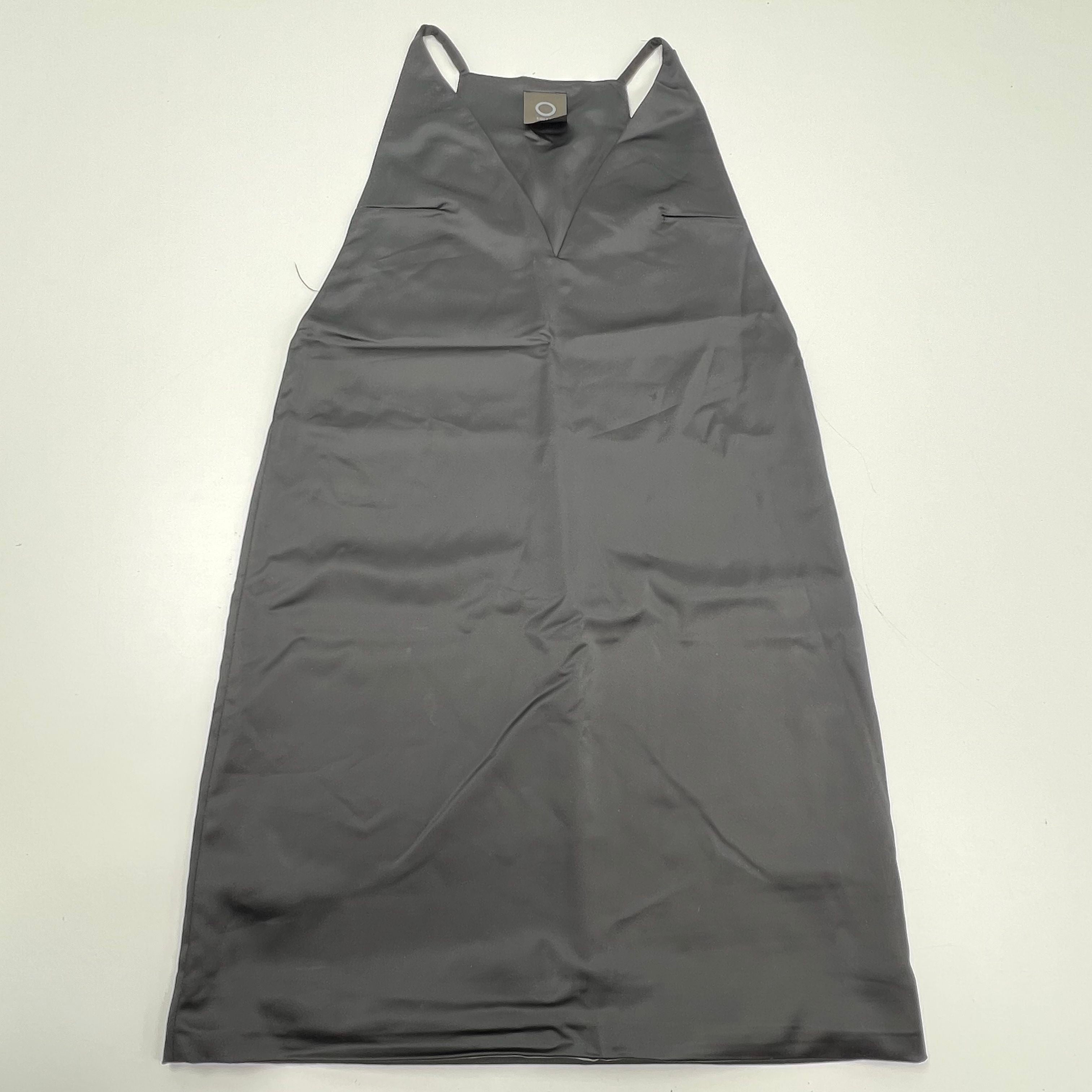 Solace London Black Rolson Satin A-Line V-Neck Mini Dress Women's Size 10