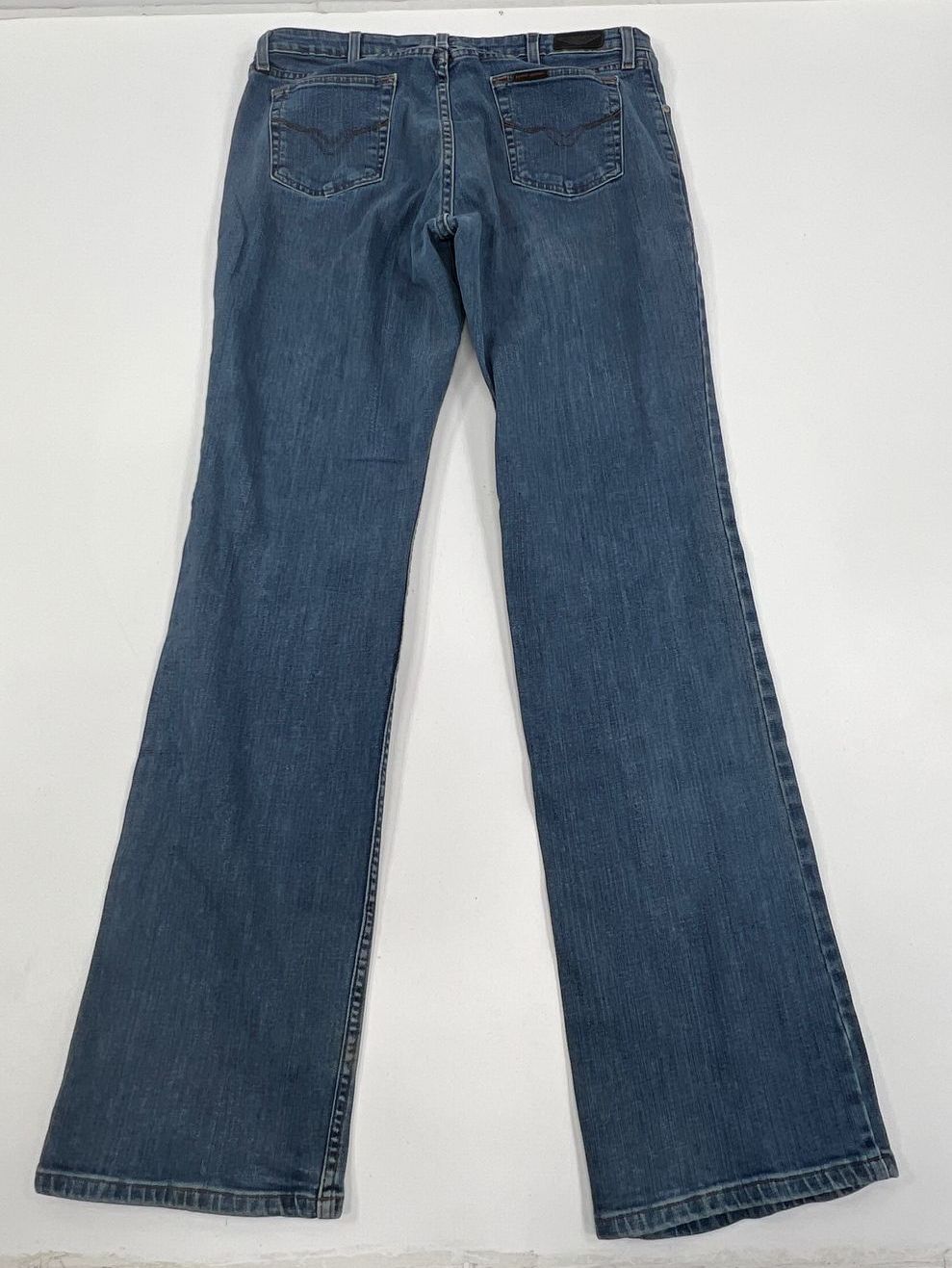 Women's Harley Davidson Blue Dark Wash Denim Jeans Lot of 3 - Size 16 Xtra Tall