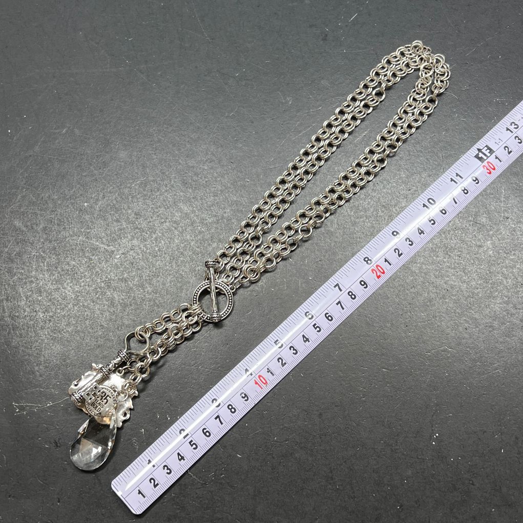 Chico's 35th Years Bold Anniversary Collection Silver Tone Necklace
