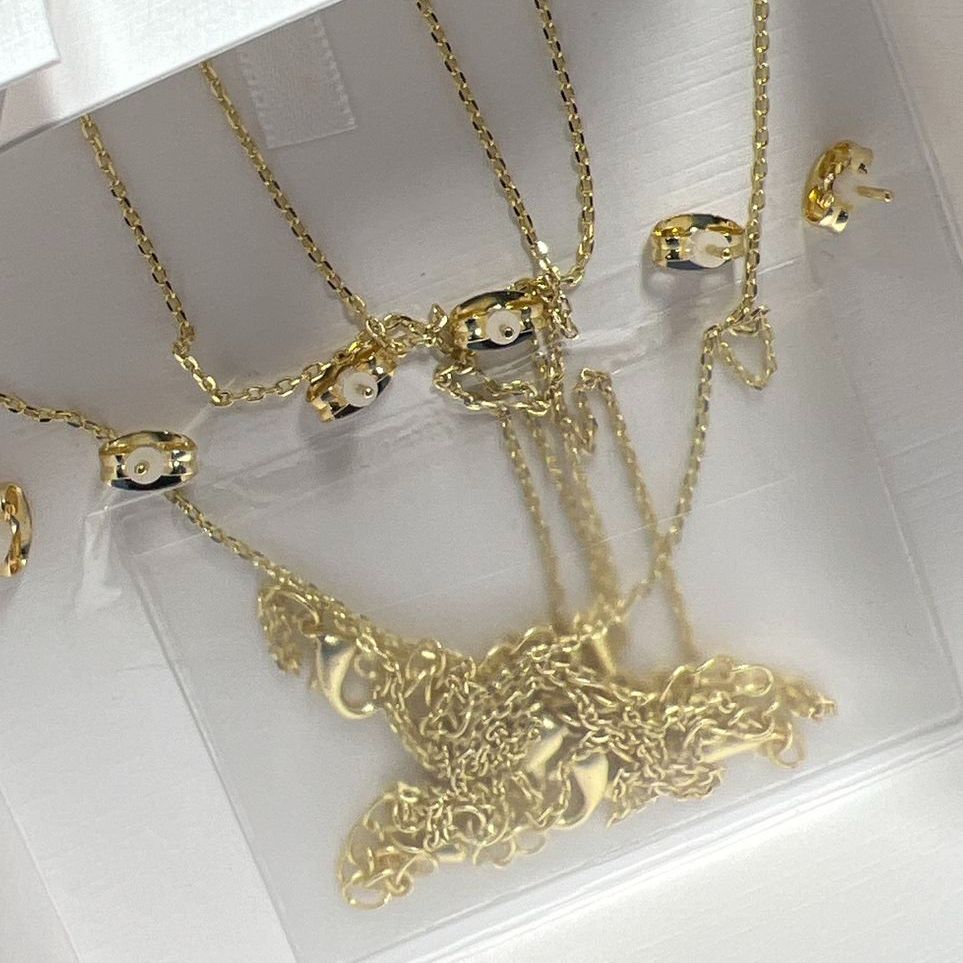 The Skyline Collection 3 Gold tone Rhinestone Necklaces & Earrings Sets NIB