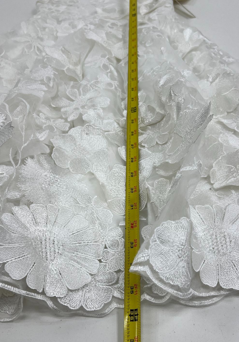Gio Bespoke Floral Applique Children's Dress White Anthropologie Girl Size 6 NWT