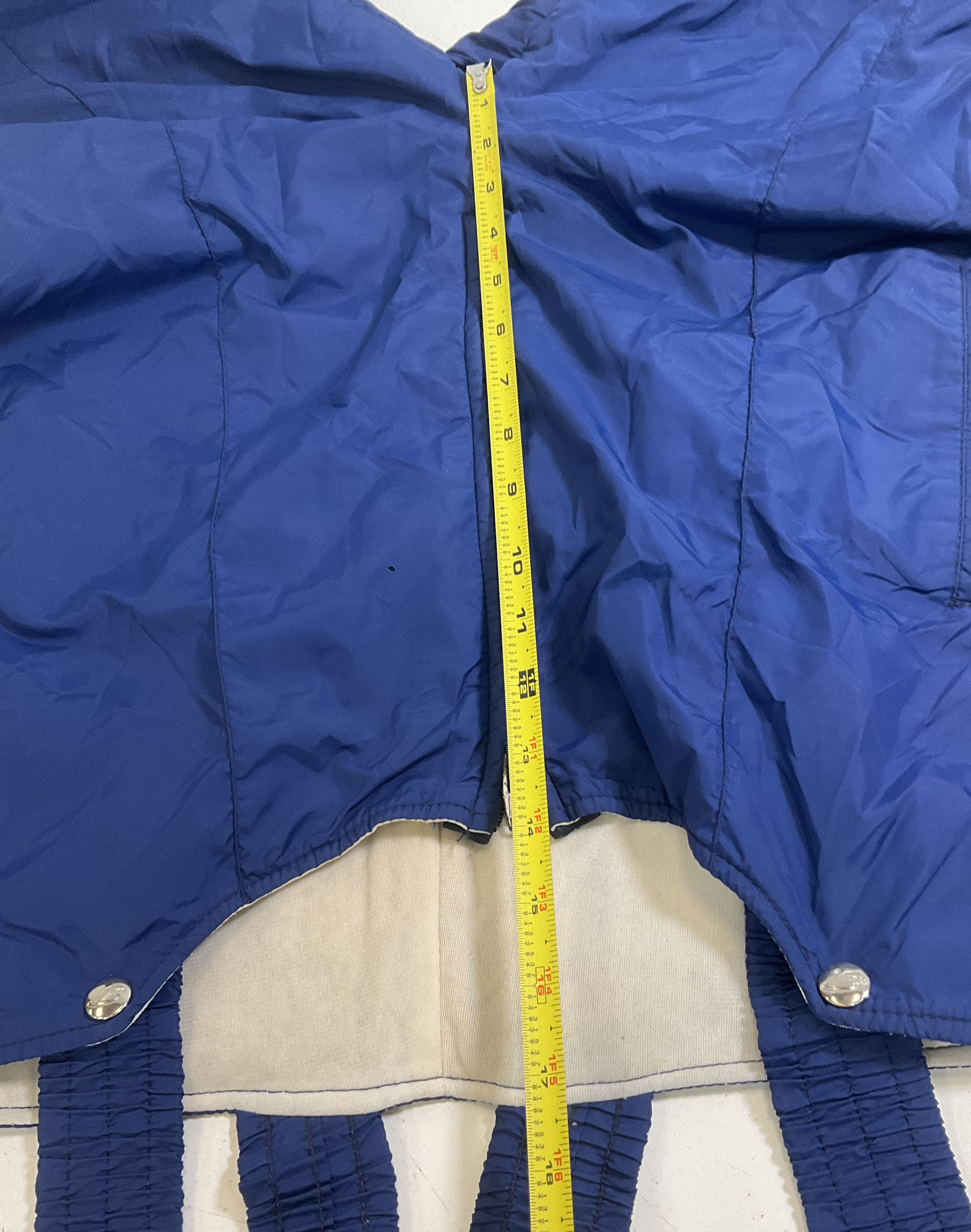 Vintage Sportcaster Mens XL Blue High Rise Snow Pants Ski Bib Made in USA