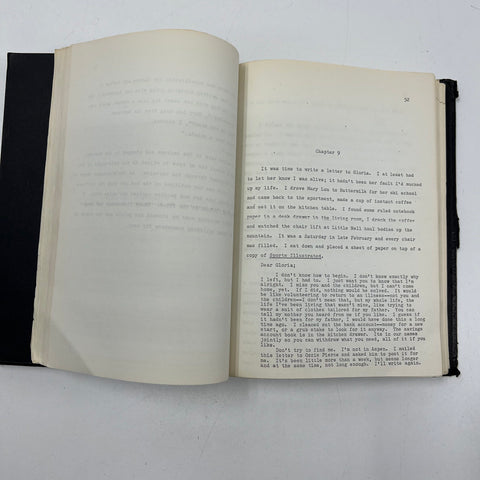 c. 1973 Dan Gerber AMERICAN ATLAS Typescript Bound Manuscript Novel Proof RARE