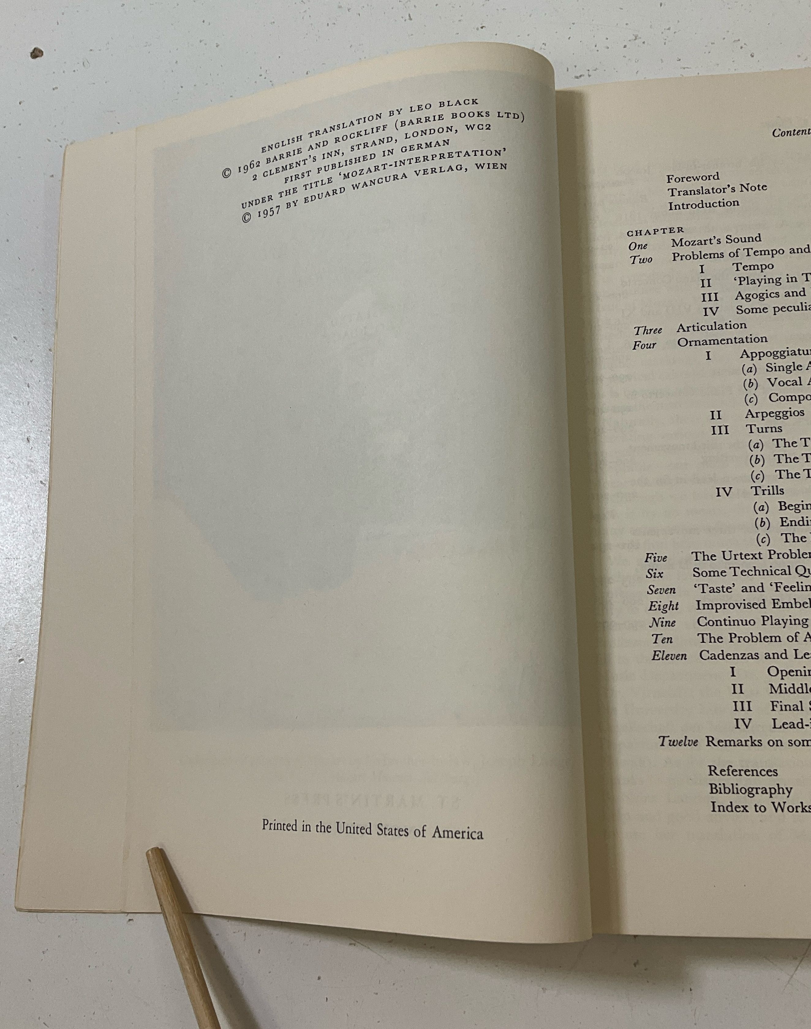 Interpreting Mozart On The Keyboard Badura Skosa St Martins Music Paperback 1962