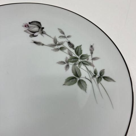 Vintage Noritake Janette 6604 Dinner Plate Set 10 Piece Platinum Trim