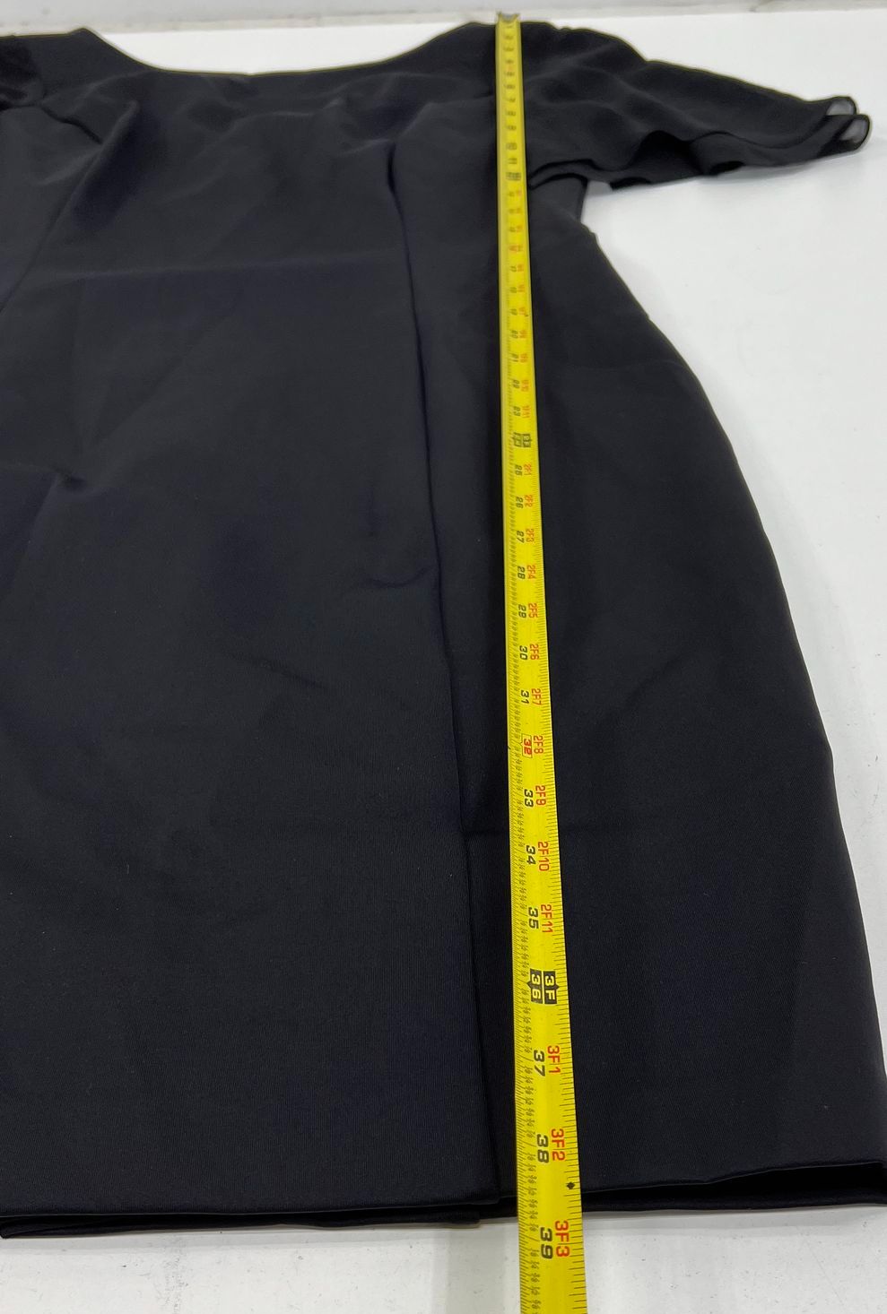 White House Black Market Flutter-Sleeve Sheath Dress Black Womens Size 10 NWT