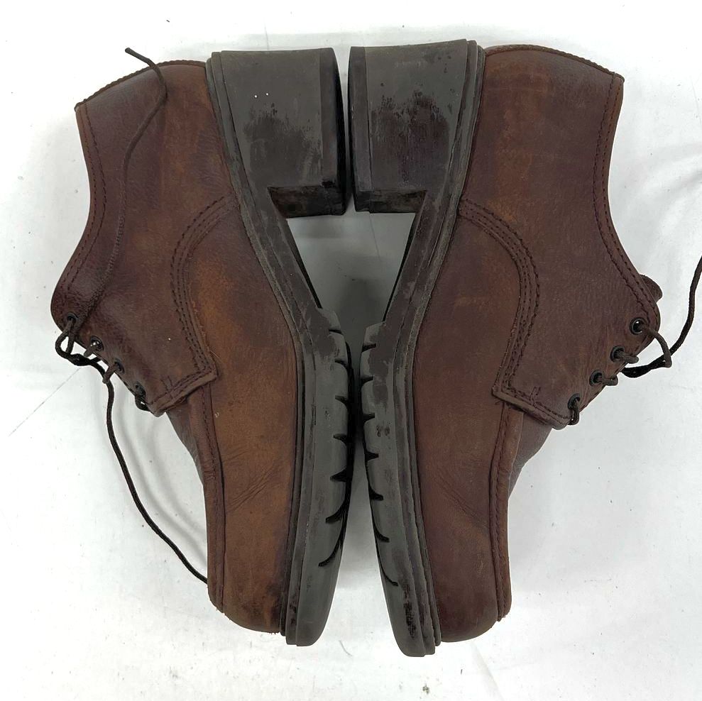 Vintage 90s Havana Joe Chunky Platform Moc Toe Oxford Shoes Brown Leather Spain
