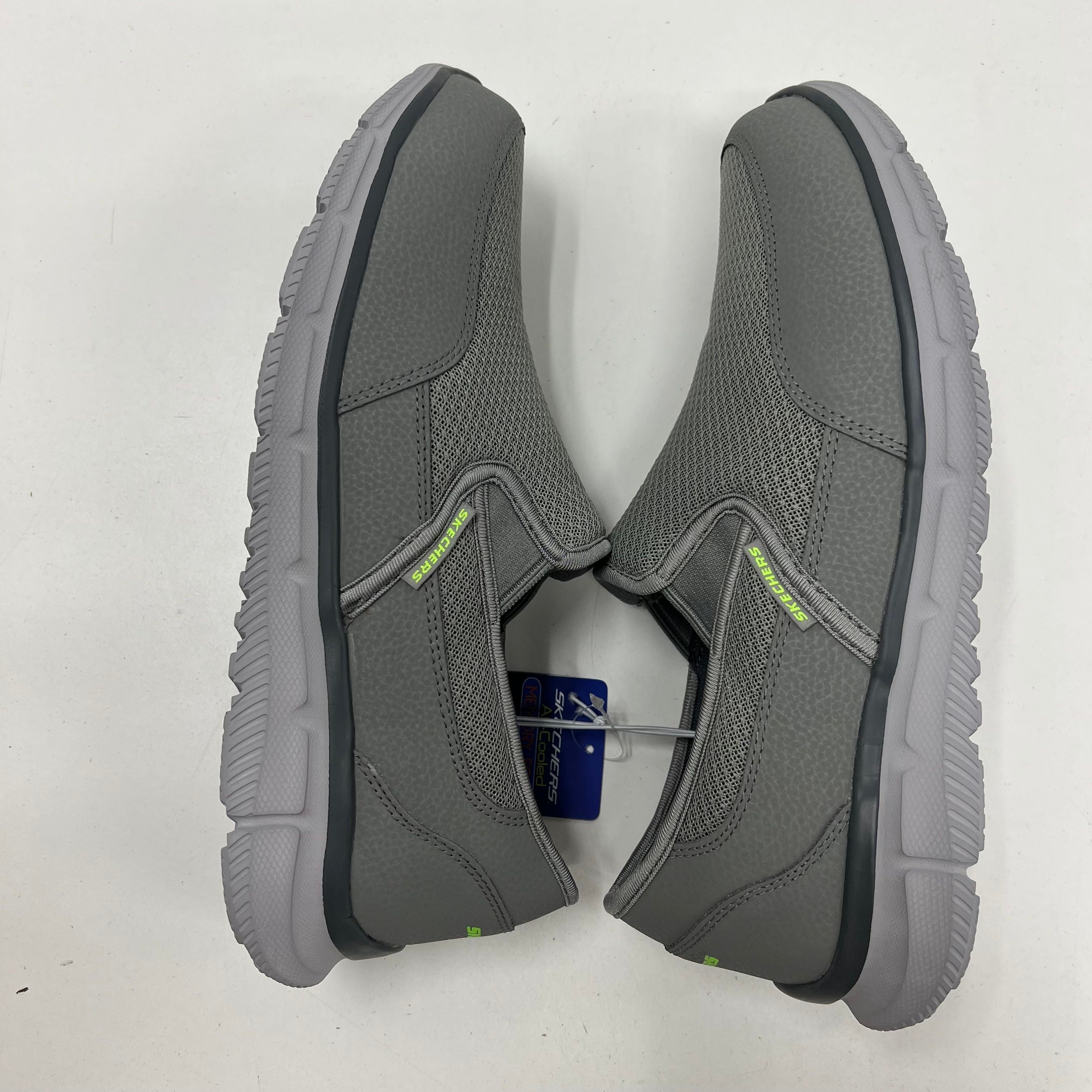 SKECHERS Equalizer Grey Slip-On Casual Shoe Men 10.5 NWT