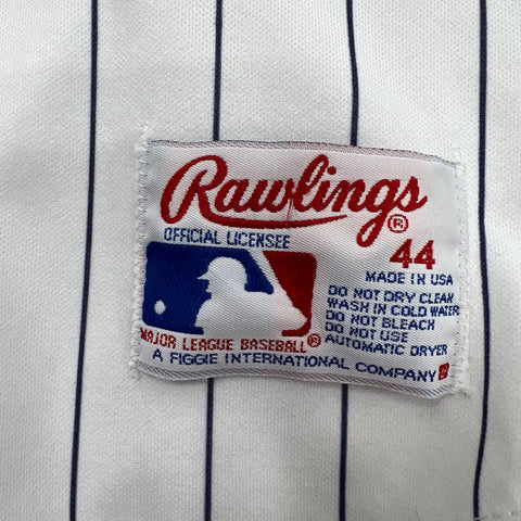 Vintage Rawlings Minnesota Twins MLB Jersey Stitched Pinstripe Schuster 00 Sz 44