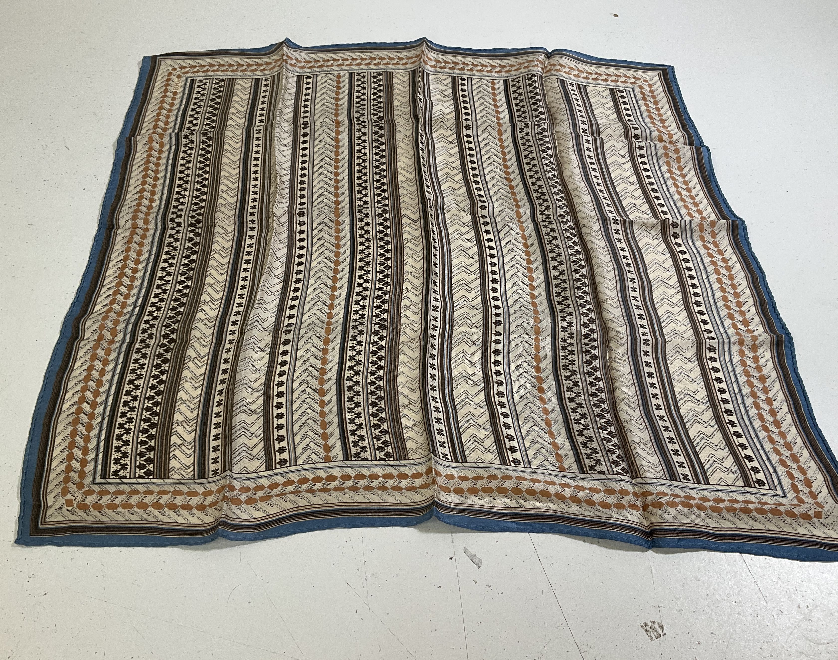 Vintage Scarf & Handkerchief Lot 9 Pcs Mixed Floral Paisley Plaid Silk Cotton